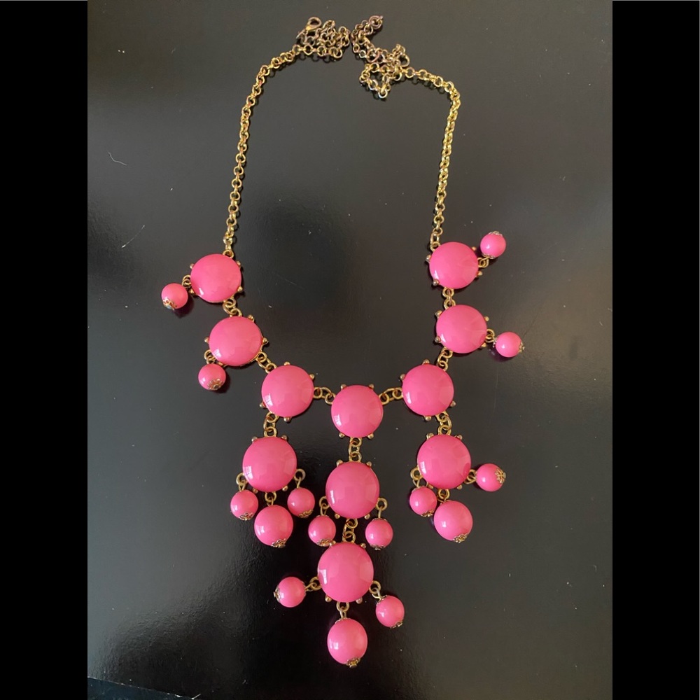 Pink statement necklace